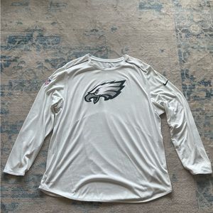 Philadelphia Eagles Nike Player Men’s Long Sleeve Sideline Top (White) - XXL